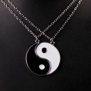 Ying yang friendship necklace